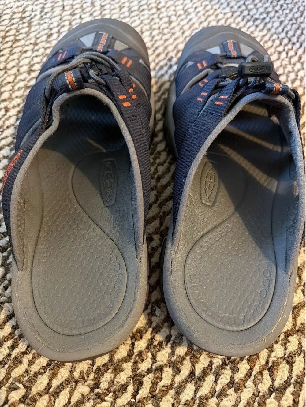 Keen Newport Slide Sky Captain/Bombay Brown Men's 10.5 Water Fisherman Sandals